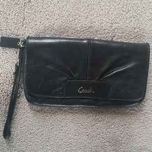 Black Coach wristlet